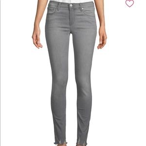 J Brand Gray Distressed Skinny Jeans